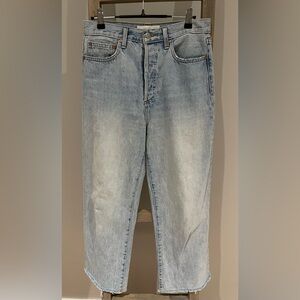 Denim Forum The Farrah Hi-Rise Wide Jean